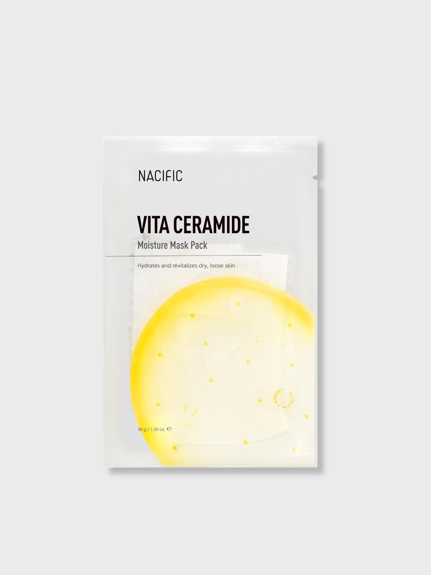 NACIFIC Vita Ceramide Moisture Mask | Yoğun Nem & Bariyer Güçlendirici Yüz Maskesi | Vitamin + Seramid Bakımı