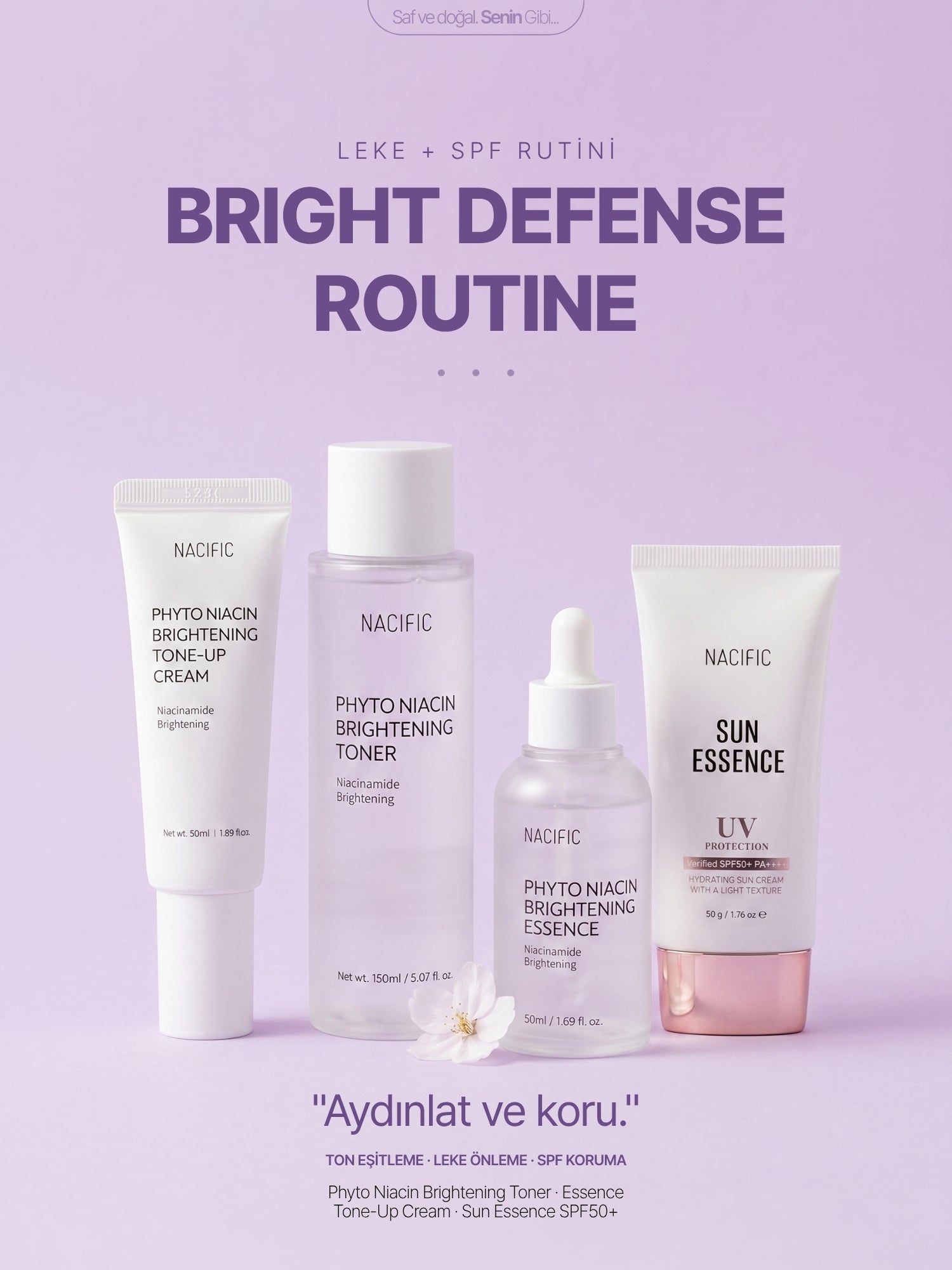 🌞 SPRING BRIGHT DEFENSE ROUTINE (Leke + SPF Rutini)