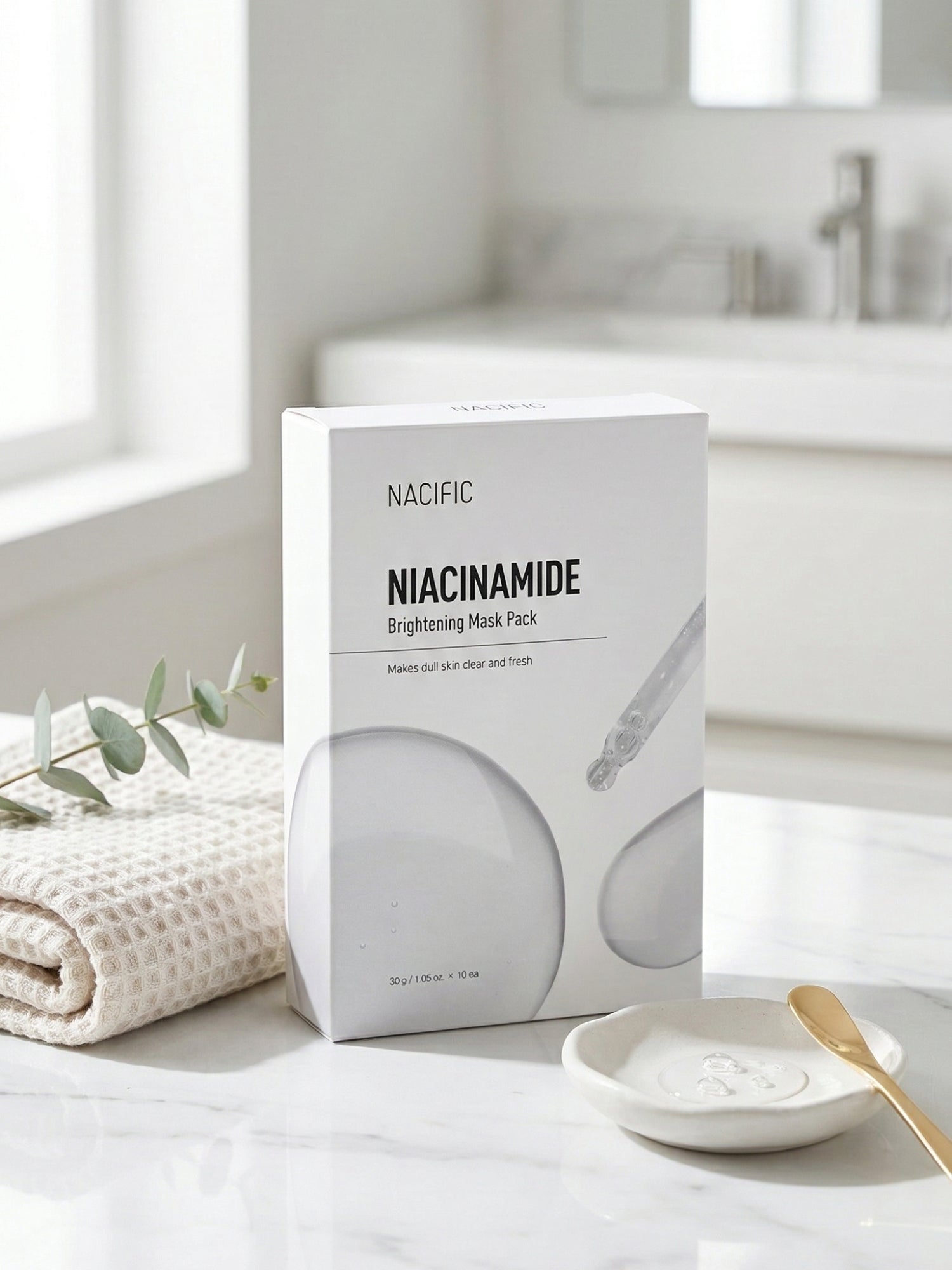 NACIFIC Niacinamide Brightening Mask | Aydınlatıcı & Ton Eşitleyici Yüz Maskesi | Niacinamide + Nem Bakımı