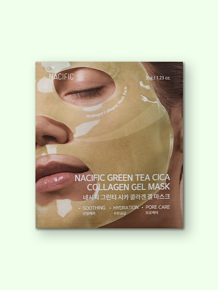 NACIFIC Green Tea Cica Collagen Gel Mask