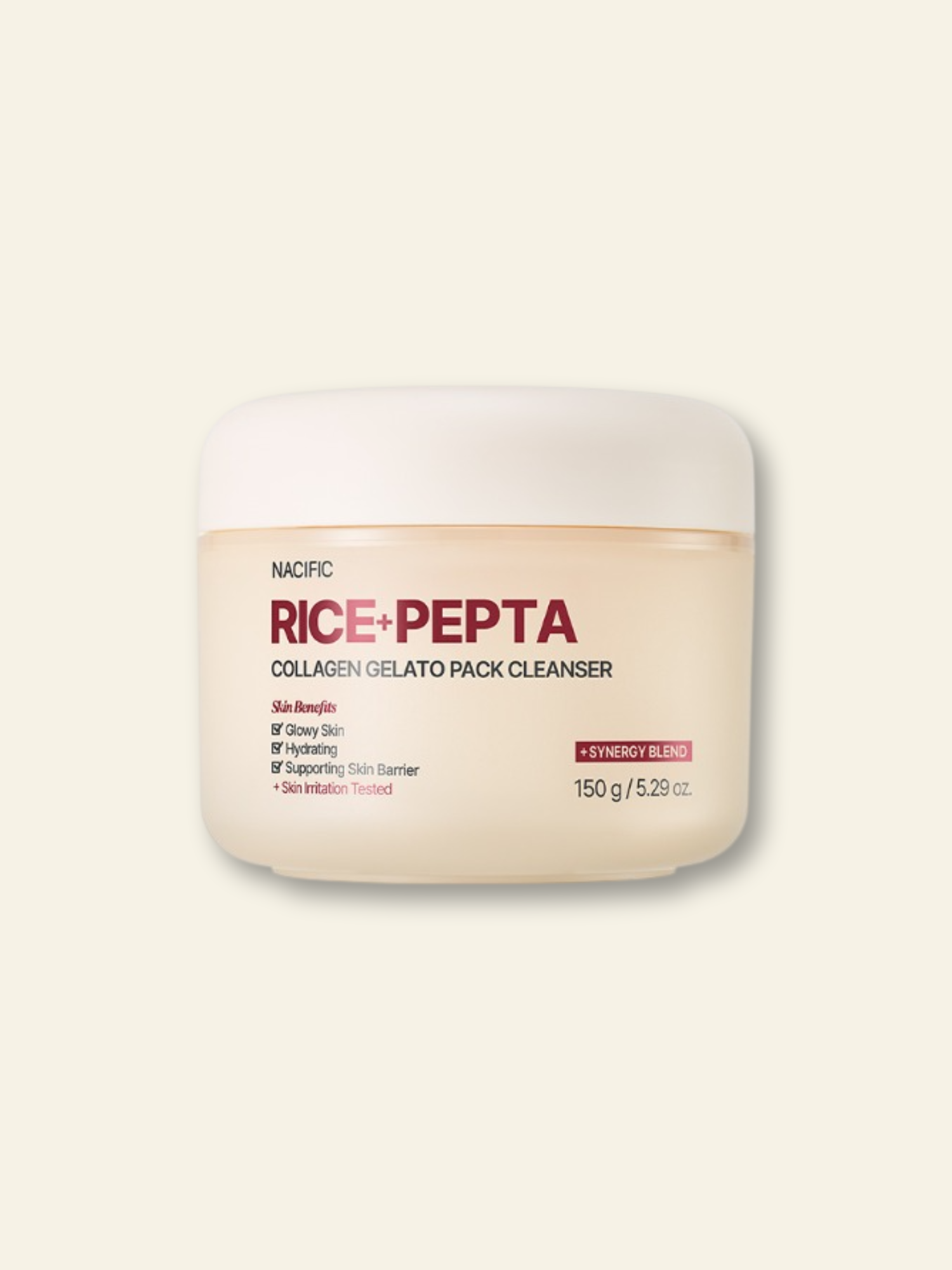 NACIFIC Rice Pepta Collagen Gelato Pack Cleanser 150g